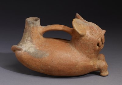 Feline Vessel, Vicus Culture by Pre Columbian